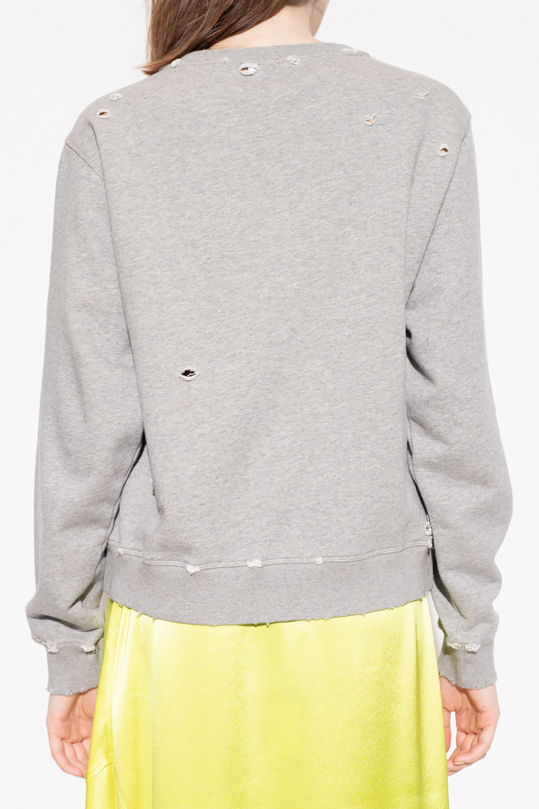 【関税&送料込】Loewe Monogram Sweatshirt LOEWE Embroidered Cotton Crewneck Sweatshirt | Saks Fifth Avenue